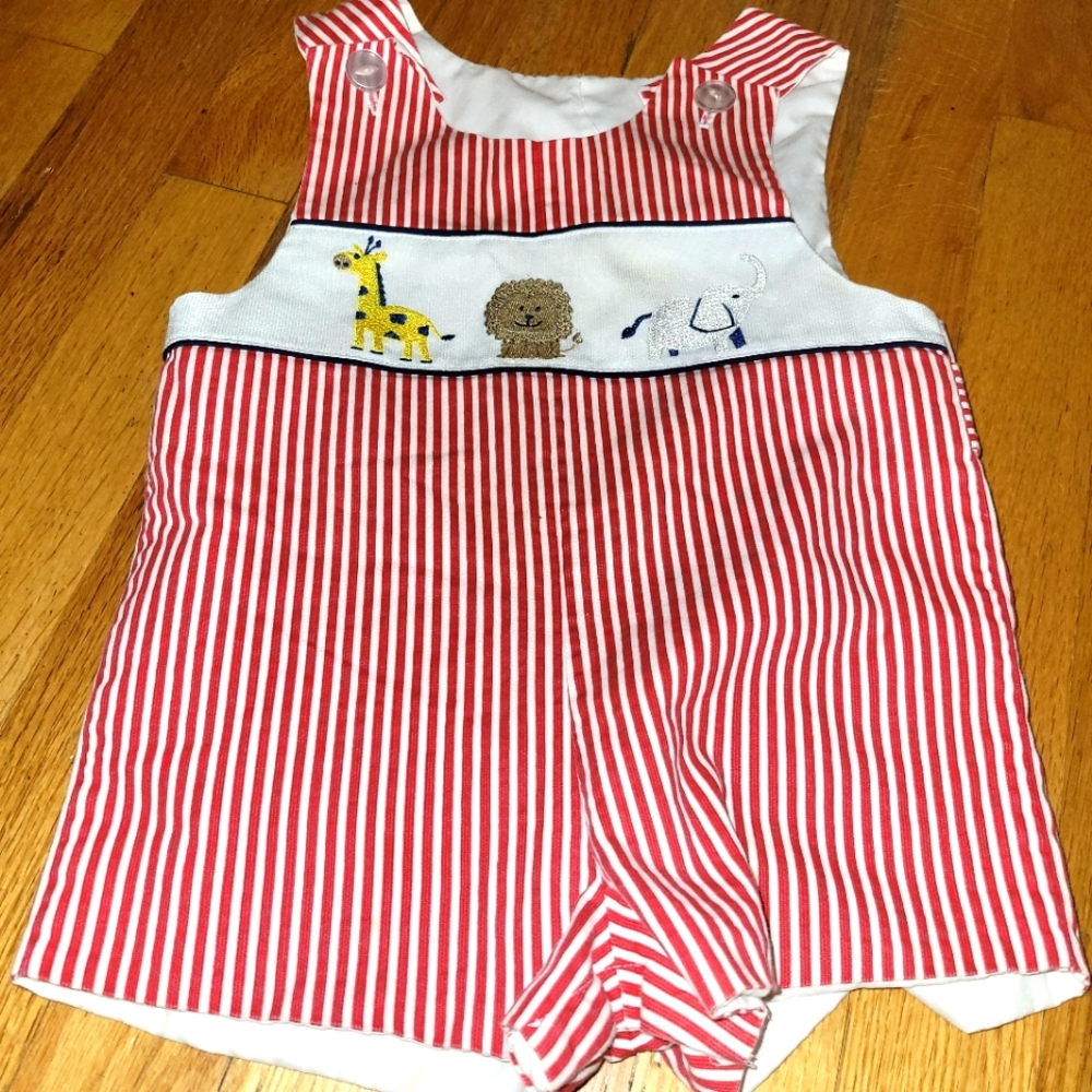 Hand smocked animal outfit